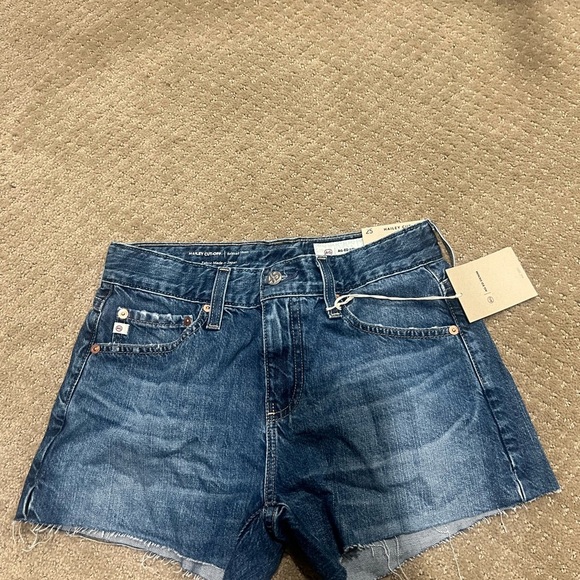 AG Adriano Goldschmied Hailey Cut-Off Denim Shorts NWT Size 25 – Vintage Wash - Picture 5 of 8